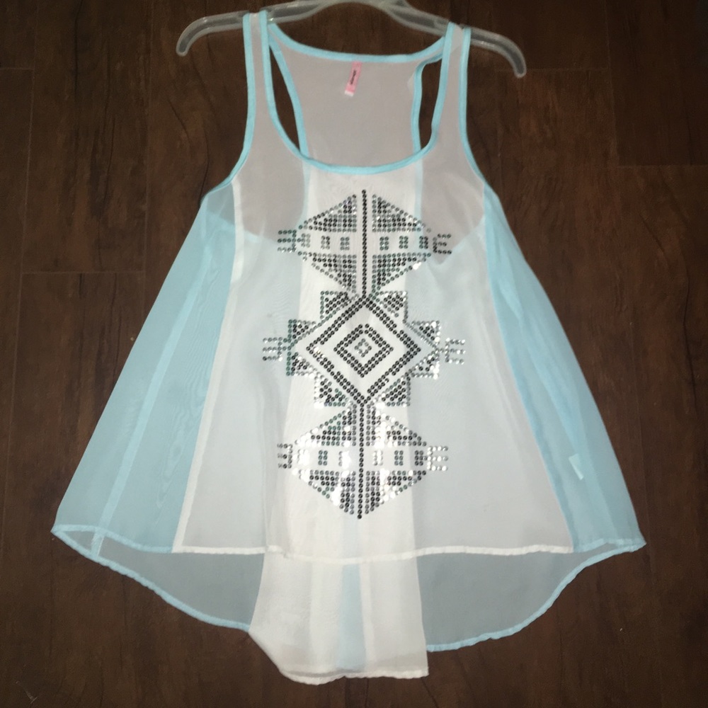 Sequins Tribal Print Top